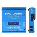 Hyuduo Lipo Battery Charger Balance Charger Discharger 1S-6S Rc Battery Pack Charger With Dc/Ac Power Supply For Nimh/Nicd/Li-Po/Li-Fe/Li-Ion Connectors 80W 7A B6Ac V2(Blue),Battery Charger