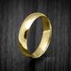 5mm Solid 9K Or 18K Real Gold Dome Shaped Wedding Band Pick From Three Colours, Classical Ring Engraving