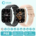 COLMI-Montre connectée P68 pour hommes et femmes écran AMOLED 2.04 100 modes sportifs autonomie