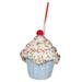 The Holiday Aisle® Frann Cupcake Ball Ornament Plastic in Blue | 4.5 H x 3.75 W x 3.75 D in | Wayfair 924301DBF5F04A999F57D7BF6449F870