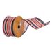 Vickerman 2.5" x 10 Yards Black Stripe Ribbon. Plastic in Orange | 2.5 H x 360 W x 2.5 D in | Wayfair Q221156