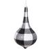 The Holiday Aisle® Fornta Christmas Holiday Shaped Ornament Plastic in Black/White | 8 H x 4.25 W x 4.25 D in | Wayfair