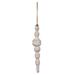 The Holiday Aisle® Christmas Finial Ornament Set of 2 Wood in White | 12 H x 2.5 W x 2.5 D in | Wayfair 5937B0094C3E4F17866A248B8A64D8C1