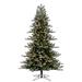 The Holiday Aisle® Gundeline 7' 6" H Green Realistic Artificial Spruce Christmas Tree w/ 750 LED Lights, Metal in White | 21 D in | Wayfair