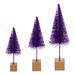 The Holiday Aisle® 8"-10"-12" Plum Sisal Bottle Brush Tree Set, Set of 3 | 1.75 D in | Wayfair 36D0855308D4460182F14BF128C672E9