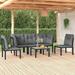 Latitude Run® Taplin 6 Piece Sofa Seating Group w/ Cushions in Black | Outdoor Furniture | Wayfair 3BAFF529556543DCB9DEA5C20639AC6F