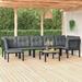 Latitude Run® Yuri Seating Group w/ Cushions in Black | Outdoor Furniture | Wayfair E15F1E49D44145128700DC5953FFC3D3