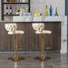 Swivel Bar Stools Set of 2 Adjustable Counter Height Chairs with Footrest for Kitchen, Dining Room 2Pc/Set