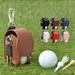 PU Leather Golf Ball Mini Storage Pouch Portable Golf Waist Bag Sports Accessory