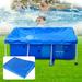 Rectangle Pool Cover Pool Cover for Inflatable Pool Rectangular Inflatable Swimming Pool Cover 118 in x 79 in Dustproof Rainproof Waterproof Square Swimming Pool Cover Family Pool Cover