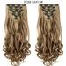 DOPI 7-piece Set Matte Clip Wig Curly Hair Big Wave Wig Piece