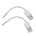 2 Pieces 3.5mm 1/8 inch Male Audio Plug to USB 2.0 Male Converter Cable Cord