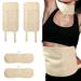 2 Set Castor Oil Pack Wrap Set Compress Packs Wrap with Adjustable Elastic Strap for Liver Detox and Aid Sleep