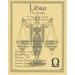 Home Wall Artwork Prayer Zodiac Libra Small Parchment Paper Poster Framing Size Print