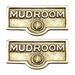 2 Switch Plate Tags MUDROOM Name Signs Labels Lacquered Brass Traditional Engraved Wall Light Switch Cover Labels | Renovators Supply