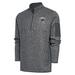 Men's Antigua Heather Charcoal Wichita Wind Surge Fortune Quarter-Zip Pullover Jacket