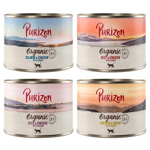24x 200g Mixpaket Purizon Organic Katzenfutter nass