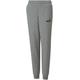 Trainingshose PUMA "ESS LOGO PANTS FL CL B" Gr. 152, N-Gr, grau (medium gray heather) Kinder Hosen Jogginghosen