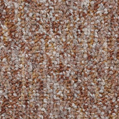 Teppichboden BODENMEISTER "Heilbronn, Schlinge - meliert, Made in Belgium", rot (rot terra), B:500cm H:7,2mm L:750cm, Polyamid, Teppiche, Wohnzimmer, Kinderzimmer, Schlafzimmer, Breite 200/300/400/500 cm Image