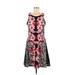 H&M Casual Dress - A-Line: Black Print Dresses - Women's Size Medium