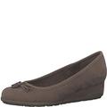 s.Oliver Damen Ballerinas Elegant Keilabsatz Braun (Pepper), 39