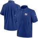 Men's Nike Royal New York Giants Sideline Coach Short Sleeve Hoodie Quarter-Zip Jacket