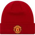 Youth New Era Red Manchester United Essential Cuffed Knit Hat