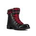 Santana Canada Niko Winter Hiker Boots - Women's Black/Plaid 9 NIKOBLACK / PLAID9