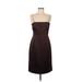 JS Collection Cocktail Dress - Sheath: Brown Solid Dresses - Women's Size 8