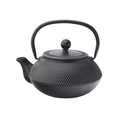 Steelite UMH7007 24 oz Utopia Mandarin Teapot w/ Infuser - Cast Iron, Black