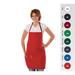 Chef Revival 612BAFH-GN 3 Pocket Bib Apron w/ Adjustable Neck Strap - 28" x 27", Poly/Cotton, Kelly Green