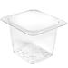 Cambro 65CLRCW135 Camwear Colander - 1/6 Size, 5"D, Clear