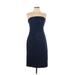 Express Casual Dress - Sheath: Blue Print Dresses - Women's Size 13