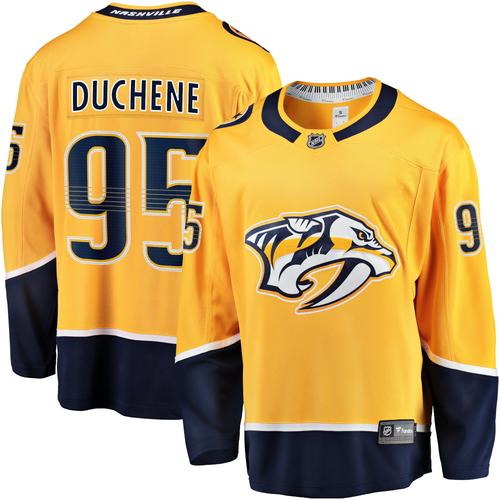 Nashville Predators Fanatics Branded Home Breakaway Jersey - Gold - Matt Duchene - Mens