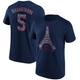 PSG Marquinhos Eiffelturm Grafik T-Shirt - Navy - Kinder