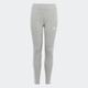 Leggings ADIDAS SPORTSWEAR "ESSENTIALS 3-STREIFEN COTTON" Gr. 152, N-Gr, grau (medium grey heather, white) Kinder Hosen Leggings