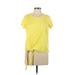 J.Crew Short Sleeve T-Shirt: Yellow Tops - Women's Size Medium