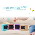 Coffre-fort en plastique pour enfants boîte de rangement organisateur banque d'épargne jouet