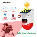 Alarme Solaire PIR Infrarouge Extérieure Sirène Wifi Intelligente Étanche Sans Fil 433MHz