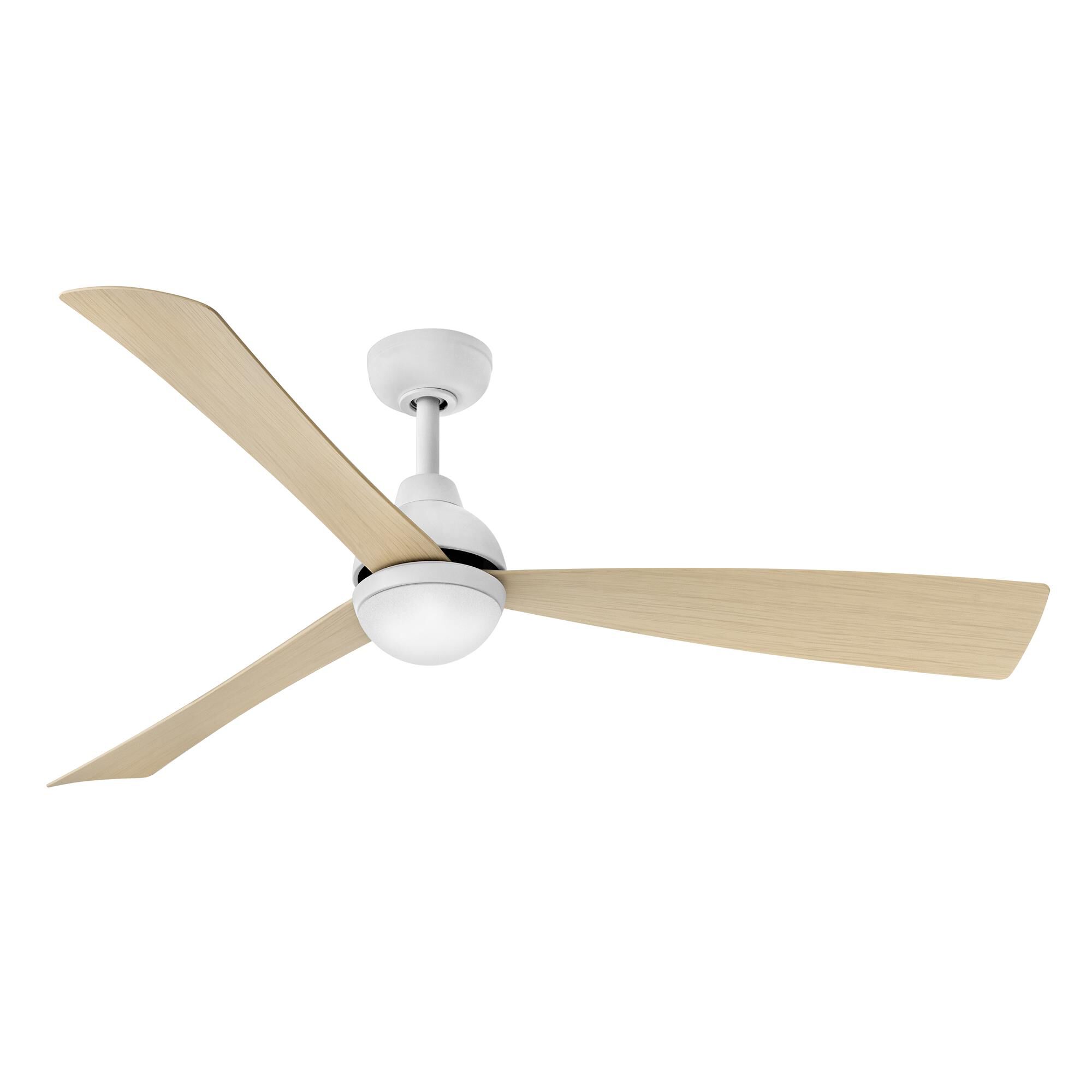 Hinkley Lighting Una 56 Inch Ceiling Fan with Light Kit - 905656FMW-LDD