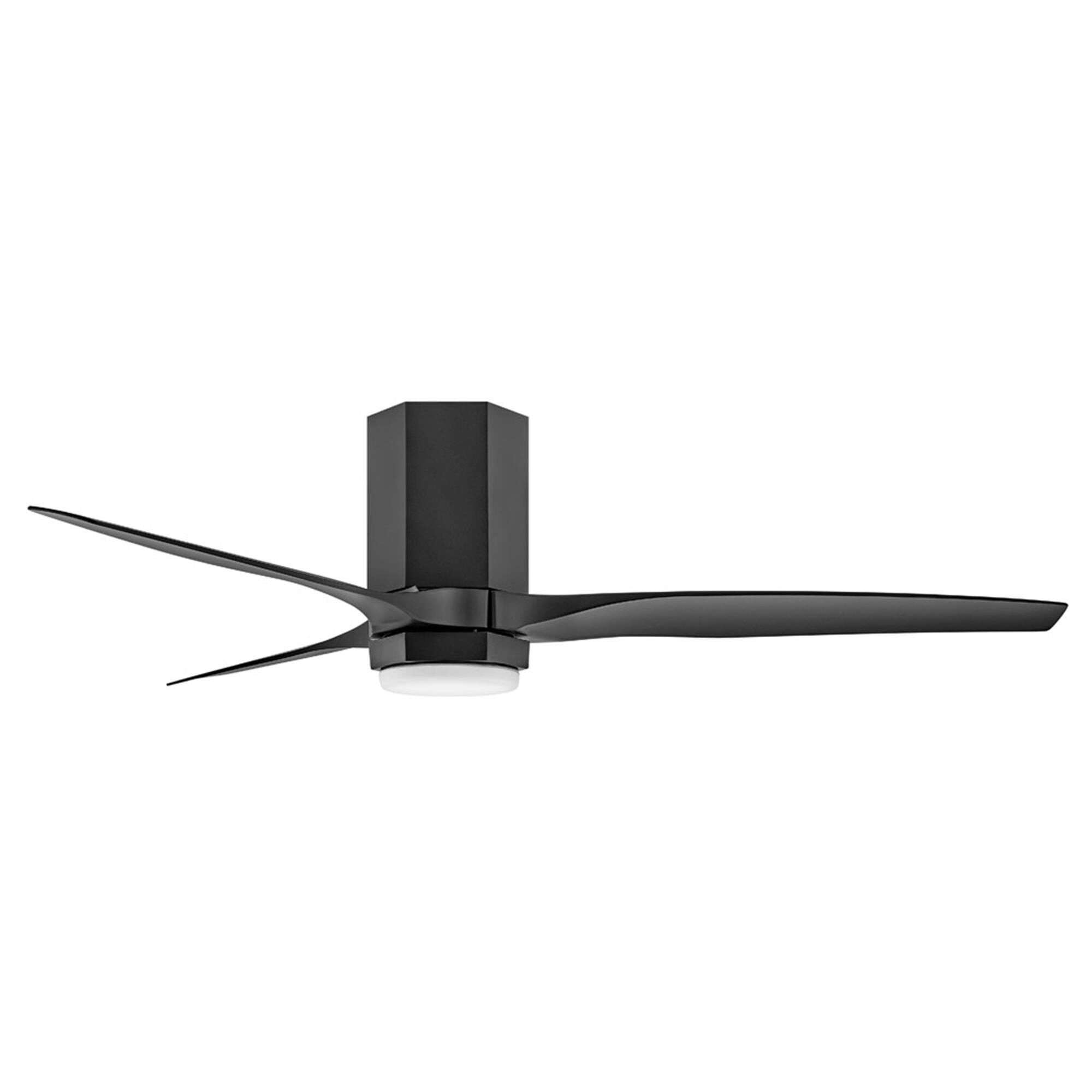 Hinkley Lighting Facet 52 Inch Flush Mount Fan with Light Kit - 905852FMB-LDD