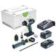 Perceuse-visseuse 18V QUADRIVE TDC 18/4 5,0/4,0 I-Plus + 1 batterie 4Ah + 1 batterie 5Ah + chargeur + Systainer SYS3 - FESTOOL - 577649