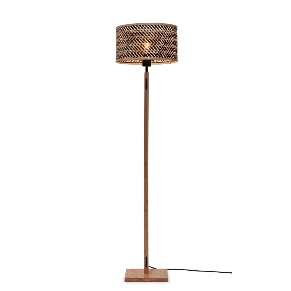 Lampadaire bambou brun Ø32cm