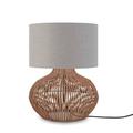 Lampe de Table textile gris Ø32cm