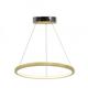 Suspension LED 1 anneau D60 en bois naturel