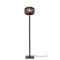 Lampadaire bambou abat-jour rotin noir, h. 130cm