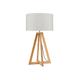 Lampe de table bambou abat-jour lin lin clair, h. 59cm