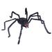 104" Red and Black Giant Spider Light Up Long Hair Halloween Prop