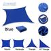 Waterproof Shade Sail Garden Canopy Sun Shade Camping Gazebo Outdoor Awnings Carport Pool UV Block Square Rectangle Triangle