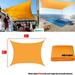 Light Orange Waterproof Sun Shade Sail Square Rectangle Triangle Garden Terrace Canopy Pool Shade Camp Hiking Yard Awning